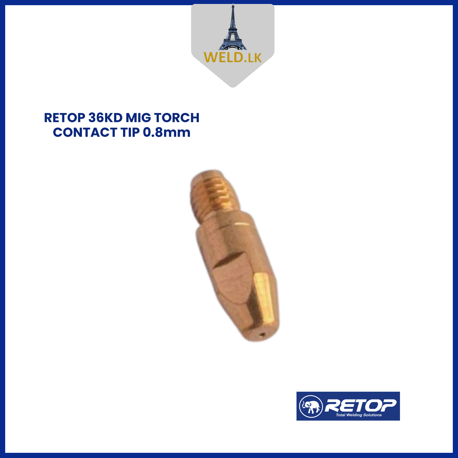 RETOP 36KD MIG TORCH CONTACT TIP 0.8mm