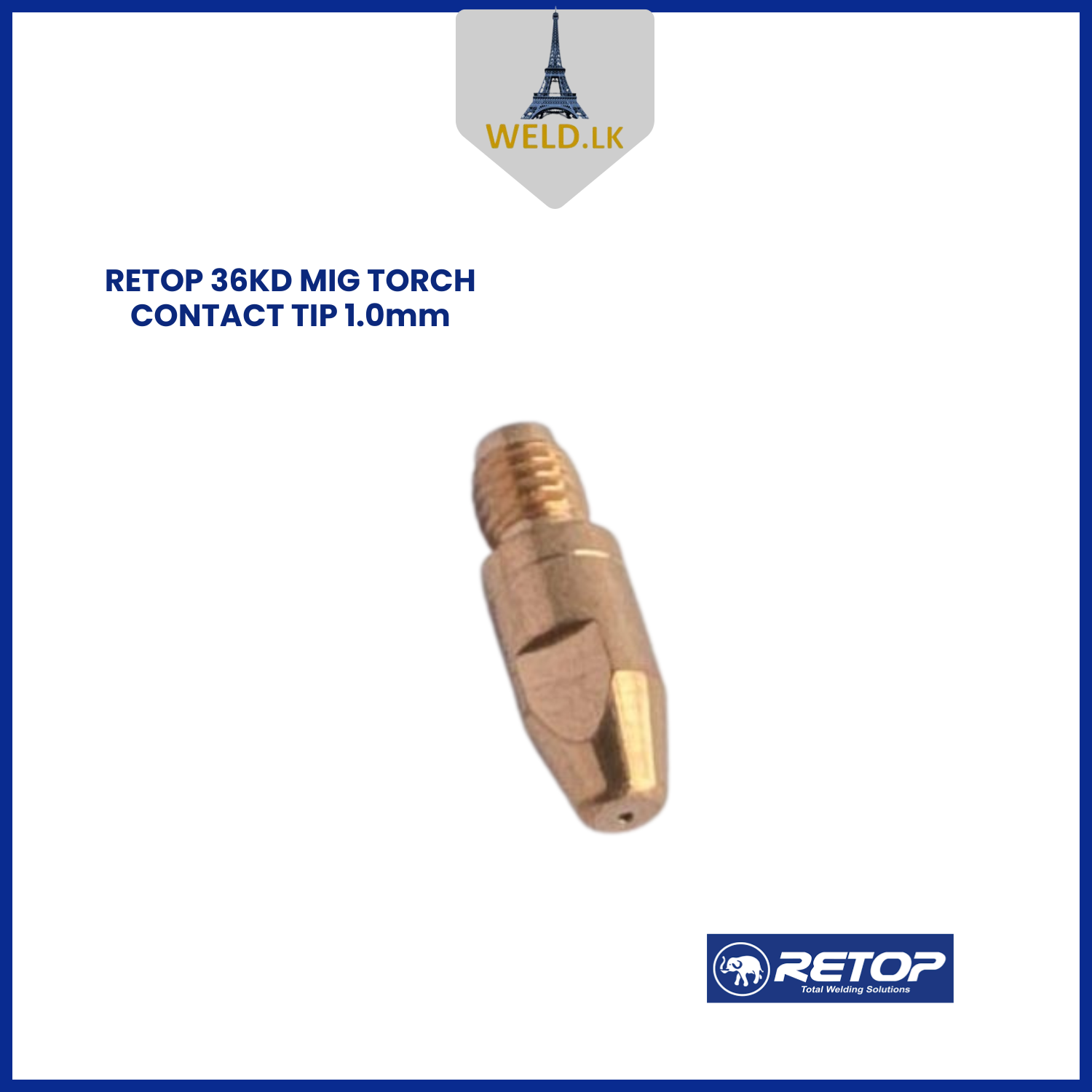RETOP 36KD MIG TORCH CONTACT TIP 1.0mm