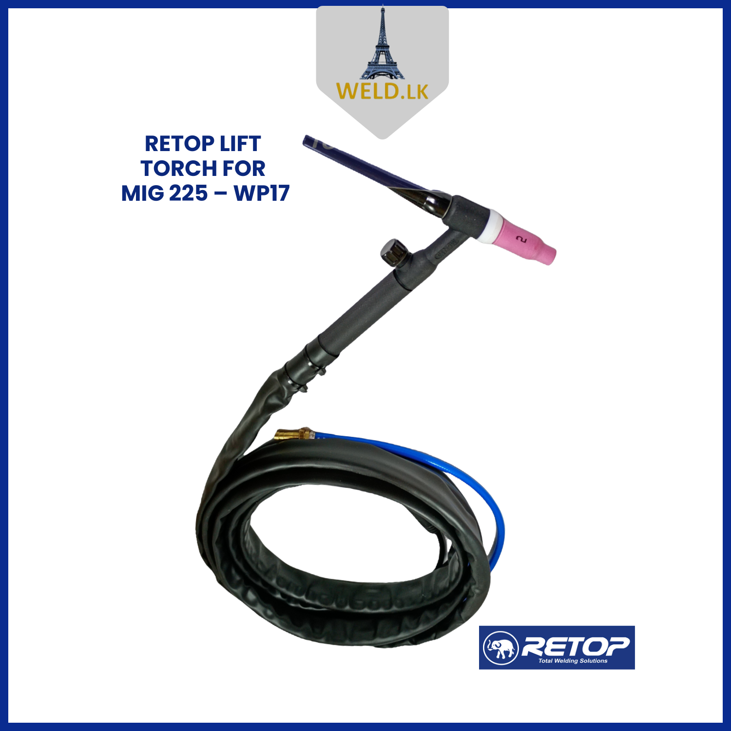 RETOP WP17 V  Lift TIG torch set 4m (10-25)