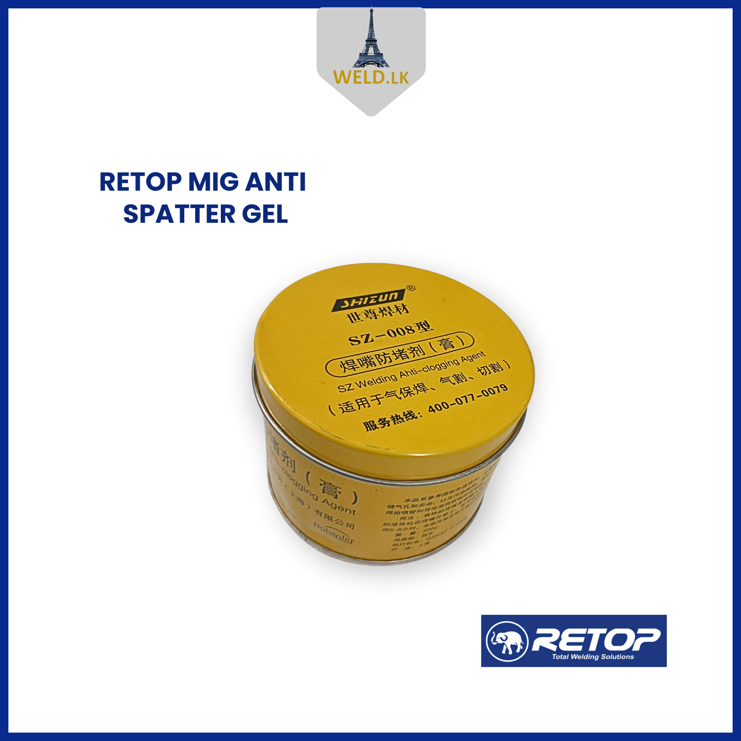RETOP MIG ANTI SPATTER GEL