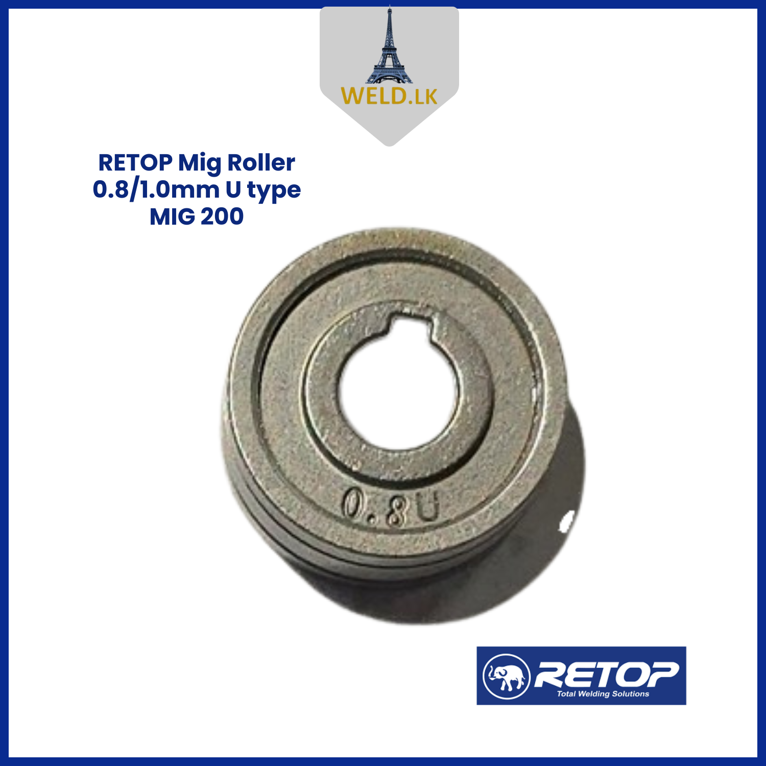 RETOP MIG ROLLER 0.8/1.0mm U TYPE MIG 200