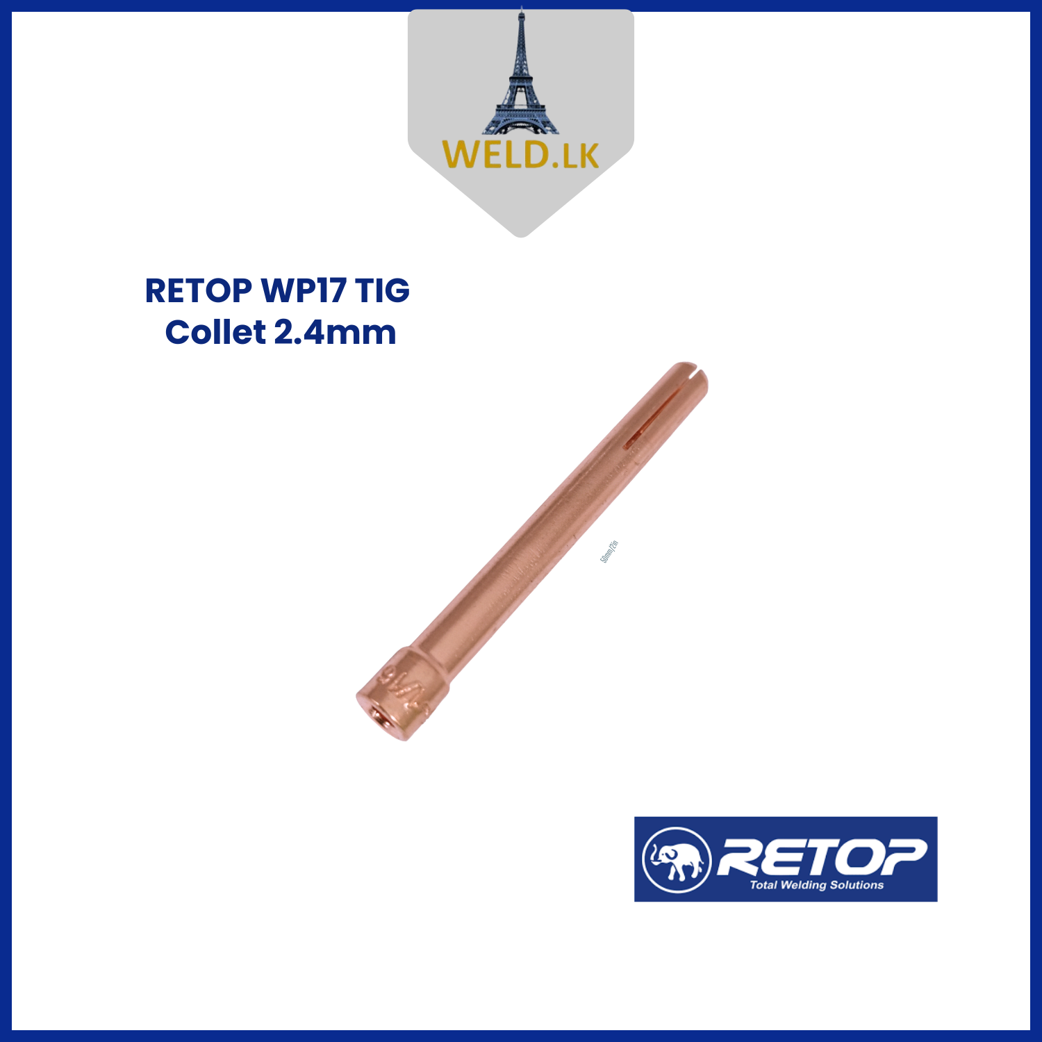 RETOP WP17 TIG COLLET 2.4mm