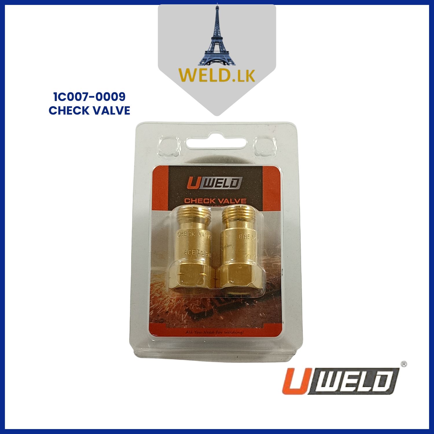 UWELD 1C007-0009 CHECK VALVE